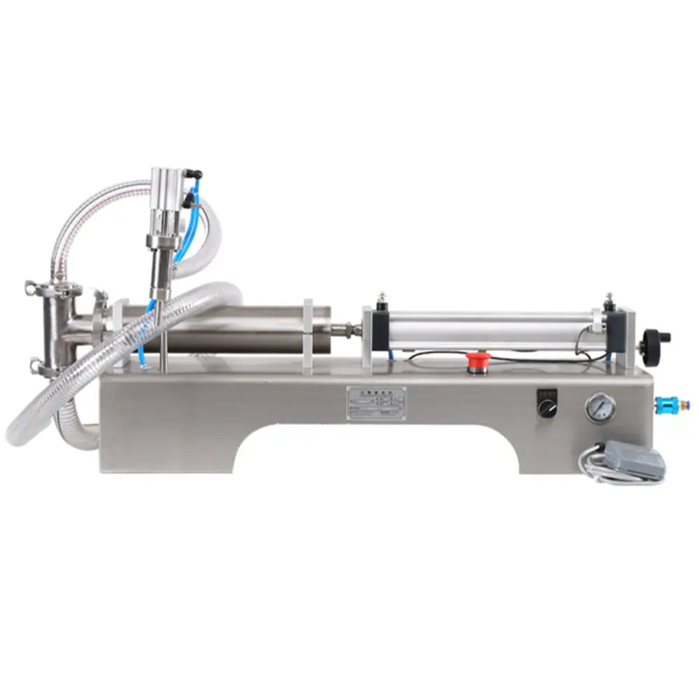 Semi Automatic Single Head Pneumatic Piston Filler Plastic Water Bottle Cooking oil Liquid Chemicals Hand Soap Filling Machine