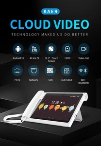4G LTE 10,1 pulgadas gran pantalla táctil VoLTE HD Video Android fijo inalámbrico tarjeta SIM escritorio inteligente <span class=keywords><strong>teléfono</strong></span> modelo HA04 - Product Image 4