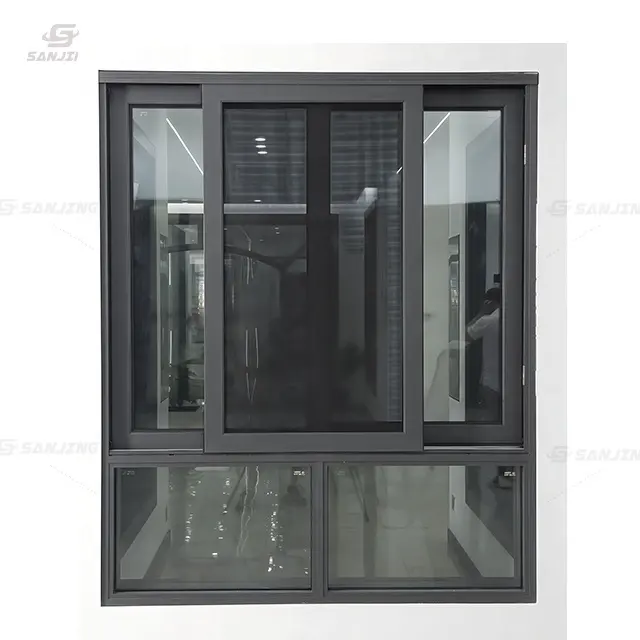 Fenêtres standard australiennes fenêtres de 1200 mm dimensions en aluminium fenêtres coulissantes en aluminium de 2m