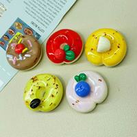 Dolce frutta ciambelle in resina Flatback Cabochon per il riquadro di Scrapbooking del telefono accessori decorazione modello unico