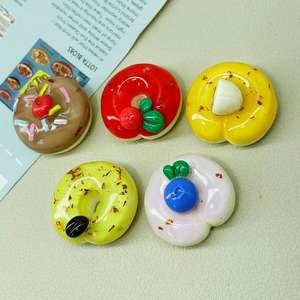 Tatlı meyve Donuts reçine Flatback DIY chon DIY Scrapbooking firkete telefon kılıfı dekorasyon aksesuarları için benzersiz desen modeli - Product Image 3