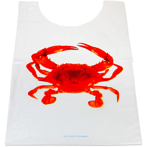 Personalizado desechable HDPE respetuoso con el medio ambiente Durable impermeable cangrejo <span class=keywords><strong>delantal</strong></span> Baberos adultos mariscos babero Kit con logotipo personalizado para restaurantes - Product Image 3