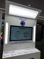 Cabina de Fotos Comercial Estilo Disco, Cabina de Selfies Interactiva con Impresora Rápida, Cámara DSLR, Cabina de Fotos para Promoción de Eventos