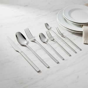Hôtel <span class=keywords><strong>Couverts</strong></span> En Acier Inoxydable Manche Carré En Argent Massif Dîner Cuillère Fourchette Couteau Dessert Démarreur Thé Buffet <span class=keywords><strong>Couverts</strong></span> En Métal - Product Image 2