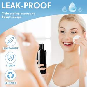 100ml 200ml 250ml 300ml 400ml 500ml 1000 ml ml Bullet Round Transparent Vide En Plastique Shampooing Lotion Bouteilles avec Flip Disc Caps - Product Image 3