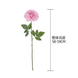 Fleur artificielle CallaFloral Dahlia, branche unique, blanc, rose, violet, polyester, décoration intérieure, bouquet de mariage, artisanat, style INS - Product Image 4