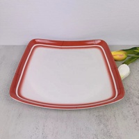 Assiettes plates carrées en mélamine incassables personnalisées de 10 pouces pour la vente en gros