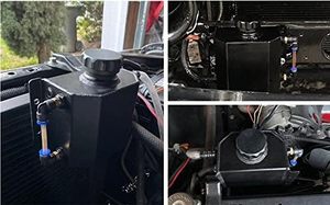 1L Autozubehör Universal Aluminium Kühler Kühlmittel Überlauf behälter Expansions verschluss 1L Ersatz satz für Fahrzeuge 2022-2023 - Product Image 4