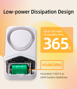 Siêu Lớn 110dB Báo Động Cửa Và Cửa Sổ Trong Nhà An Ninh Cảm Biến Từ Tính Không Dây Cửa Và Cửa Sổ Báo Động - Product Image 5