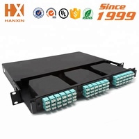 Panel de Conexiones ODF/Patch de 12 Núcleos con Cables de Fibra Óptica SC para Omán, con Conector RJ45 de PVC