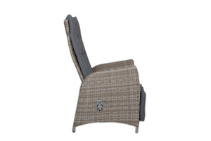 Leisure Modern Aluminum Rattan Outdoor Dining Recliner <b>Chair</b> Portable Living Room Bedroom Park Villa Use - Product Image 3