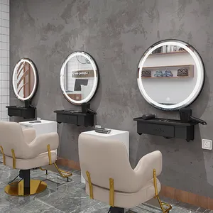 Bathroom Wall Framed Large Round Smart Touch Switch Hotel Home Salon Decorative Mirrors