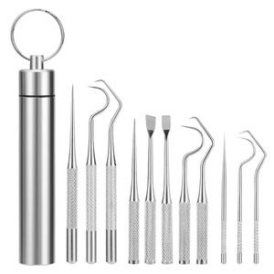 Stainless Steel <b>Toothpick</b> Set 3 Piece Portable Dental Cleaning Kit For General Use - Product Image 4