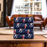 Vente en gros de chaussettes de golf Chaussettes de golfeur à rayures drôles en colère Cadeau de golf drôle pour hommes