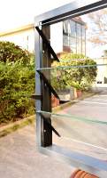 Fenêtre à persiennes verticales en alliage d'aluminium et verre RG Modern pour l'extérieur des hôtels