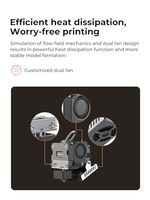 Extrudeur haute température Creality Sprite Pro 300c pour CR-10 Smart Pro, entraînement entièrement métallique, uniquement pour Ender-3 S1/S1 Pro/S1 Plus