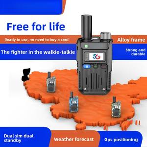 Walkie Talkie Hyremotek Modello 6300 Telefono Cellulare Bidirezionale 4G/5G 5000km POC UHF con SIM Card Pubblica Lunga Portata 3000mAh Ricarica Tipo-C - Product Image 3