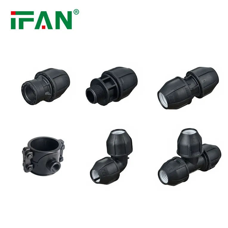 IFAN New Design PN16 20mm-110mm PP Compression Fittings HDPE Irrigation Pipe Fittings