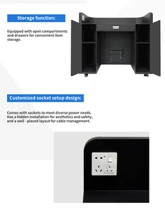 Liền mạch trực quan DJ bàn đứng mặt tiền gian hàng bục bảng xách tay LED Video màn hình hiển thị 1.8 DJ Booth - Product Image 6