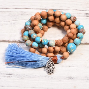 8 millimetri Mala di Preghiera 108 Perline di Legno Buddista Tibetano Buddha <span class=keywords><strong>Rosario</strong></span> di Legno Degli Uomini Delle Donne di Yoga della <span class=keywords><strong>collana</strong></span> della nappa - Product Image 3