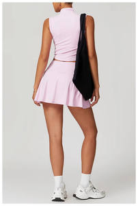 P569定制标志户外沙滩网球泡菜裙套装2件套运动网球服套装 - Product Image 6