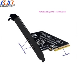 공장 새 PCI-E 익스프레스 4.0 PCI-E 8X-2 포트 Oculink SFF-8611 SFF-8612 어댑터 확장 라이저 카드 지원 U2 NVME SSD - Product Image 1
