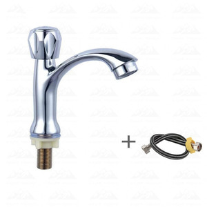 Robinet de lavabo de salle de bain Wayon Classic à poignée croisée avec bec haut en arc - Product Image 6