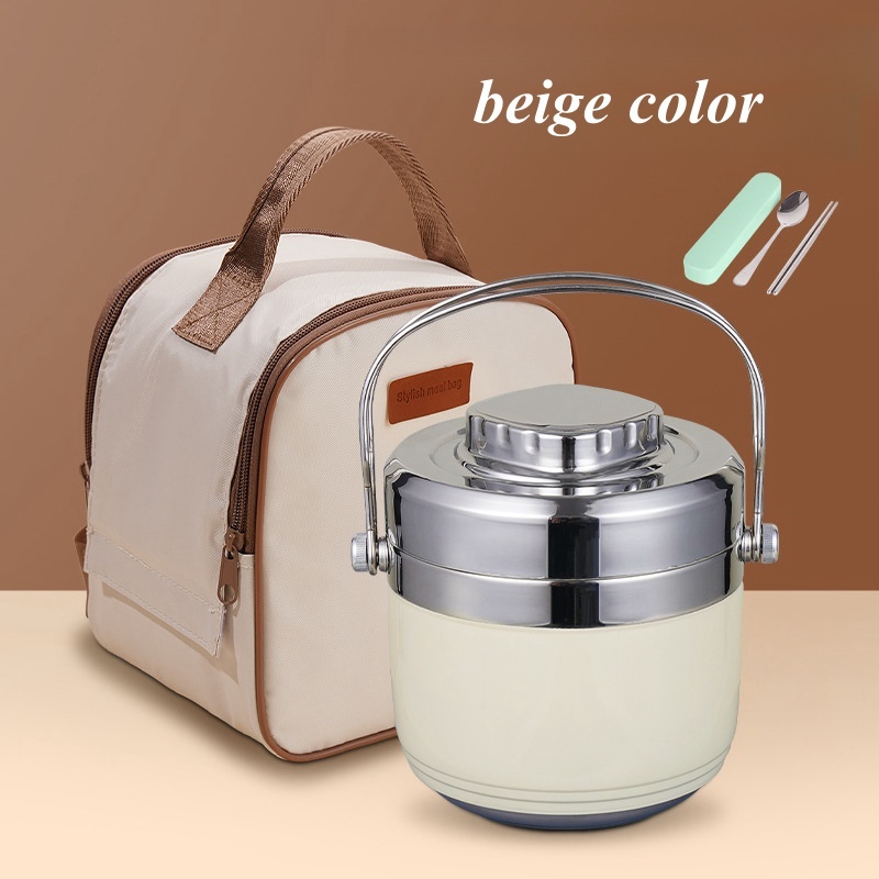 Wifehelper Boîte à Lunch Isotherme En Acier Inoxydable – Garde Chaud/Froid Toute La Journée – Idéale Bureau Ou École