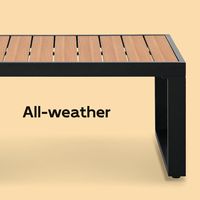 OEM Outdoor-Möbelset Aluminium Outdoor-Sofa Garten-Sessel Bestseller Wasserdicht Villa