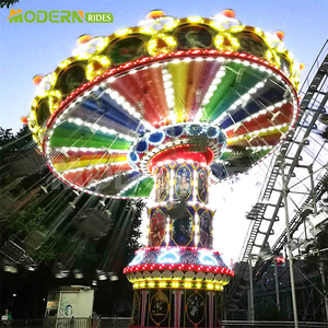 Gran Atracción de Feria de Diversiones al Aire Libre de Acero y Fibra de Vidrio, Columpios, Sillas Voladoras, Certificación ISO CE, En Venta 36 - Product Image 4