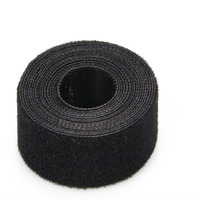 Attache-câble auto-agrippante en nylon noir et blanc, personnalisable avec logo et largeur sur mesure, la plus vendue