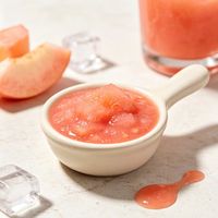 Lotlong Bulk OEM/ODM Fabrikant Rijke Tropische Perzik Drankpulp met 35g Brix, 9 maanden houdbaarheid voor drankenwinkels & thuisgebruik