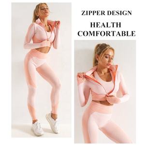 2021 nuova manica lunga Yoga tuta Sport Plus-size Xxxl abbigliamento da donna in esecuzione traspirante senza soluzione di continuità moda Sport Casual Yoga Pant - Product Image 2
