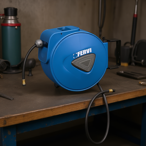 Enrollador de Manguera Autorretráctil Fervi para Aire 0378 1510, Accesorio para Herramienta Neumática - Product Image 3
