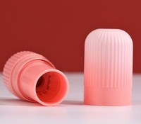 Tube de brillant à lèvres portable de haute qualité, dégradé rose, flacon vide pour rouge à lèvres, emballage en plastique solide PP avec bouchon à clapet