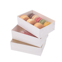 Fabricant spécialisé dans les boîtes d'emballage de macarons de 6/12 pièces Petites boîtes à gâteaux roulés de serviettes pour la production alimentaire en gros