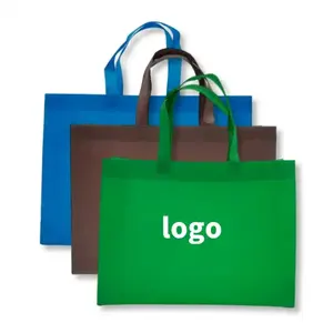 Cheap Price Custom Logo Polypropylene Fabric Eco Laminated Supermarket Recycled Reusable Grocery Non Woven Shopping Tote Bags