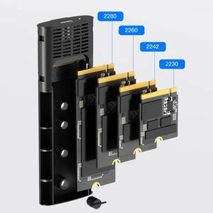 M.<span class=keywords><strong>2</strong></span> NVMe SATA SSDエンクロージャアダプターUSB C <span class=keywords><strong>3.2</strong></span> Gen <span class=keywords><strong>2</strong></span> 10Gbps NVMe 6Gbps NGFF PCIeアルミニウム外部M2リーダーB + Mキー10Gbps SATA - Product Image 2