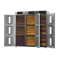Industriële voedseldroger 99 trays hoge capaciteit roestvrij staal fruit & groente verwerkingsmachines commercieel