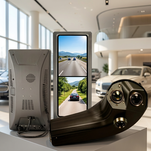 Sistema de Monitorización <span class=keywords><strong>con</strong></span> Cámara ECE R46 IP69K Impermeable de 12.3 Pulgadas, <span class=keywords><strong>Espejo</strong></span> <span class=keywords><strong>Lateral</strong></span> Digital CMS para Camiones y Autobuses de Trabajo Pesado - Product Image 1
