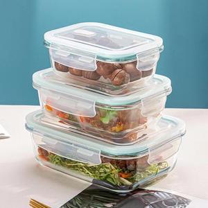 Customize 3 <strong>Pack</strong> Glass Meal Prep Containers Airtight <strong>Lunch</strong> <strong>Box</strong> Sandwich Fruit <strong>Lunch</strong> <strong>Box</strong> with Sealed Lid - Product Image 1