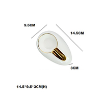 Cendrier en céramique à forme d'œuf, Design nordique moderne, nouveau, en stock, pour hôtel