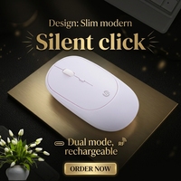 Abs Office Ce Rohs Flat 1600 Dpi Souris Sans Fil Rechargeable 2.4g Souris ergonomique sans fil Souris Bluetooth