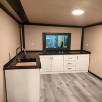 Maisons préfabriquées extensibles, mini-maisons sur remorque, maisons préfabriquées, maisons préfabriquées à 2 chambres avec toilettes, maisons préfabriquées
