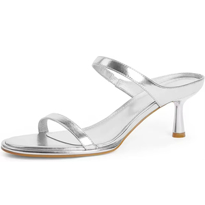 Scarpe da donna con tacco in vernice nera con tacco a punta tonda da donna - Product Image 4