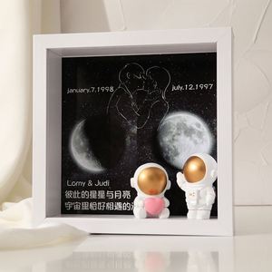 กรอบรูปสามมิติรูปดอกไม้8นิ้วทำมือรูปเปลือกหอยอิฐทำมือ - Product Image 3