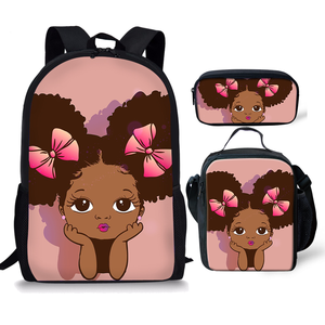 Nouveau Design Adolescent Livre <span class=keywords><strong>Sac</strong></span> Noir Art Fille Africaine Imprimé Grande Capacité Filles Et Garçons Vert <span class=keywords><strong>Sac</strong></span> À <span class=keywords><strong>Dos</strong></span> - Product Image 2