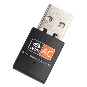 11AC 600Mbps kablosuz Mini adaptör WiFi 5 USB2.0 dahili anten çip RTL 8811 PC için