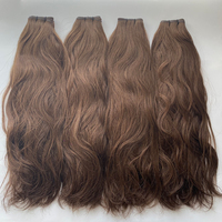 Extensions de cheveux Remy sans couture Genius Wavy, nouvelle conception 2026, volume intense # 4 Hair Double Drawn Chinese Hair Source All