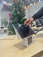 Pemeriksa Harga layar sentuh Android 10.1 ", dengan pemindai kode batang untuk memeriksa harga, mendukung POE